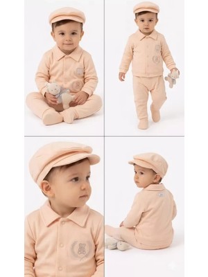 Baby Najmaddin 3/12 Ay Pamuk Penye 5 Parça Bebek Takımı Najmaddin