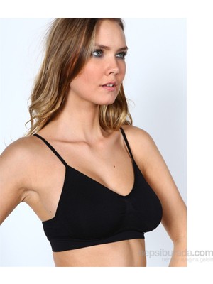 Pierre Cardin Miorre Seamless Büstiyer Siyah Kadın Dikişsiz Rahatlık ile Yüksek Destek Sunan Konforlu Tasarım