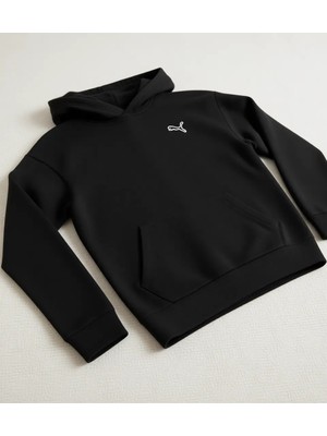 Puma Better Essentials Hoodie Tr Kadın Siyah Kapüşonlu Sweatshirt 2023 Sezonsuz Rahat Kesim