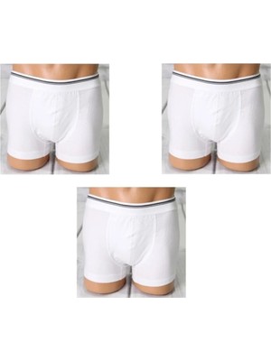 Berrak Erkek Boxer Beyaz 3 Adet 1097