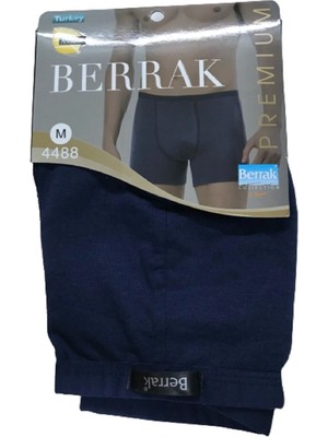 Berrak Erkek Lacivert  Ince Lastikli Modal Boxer Short 10'lu Paket 4488