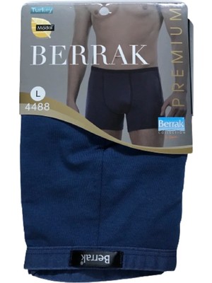 Berrak Erkek Indigo Ince Lastikli Modal Indigo Boxer Short 9'lu Paket 4488
