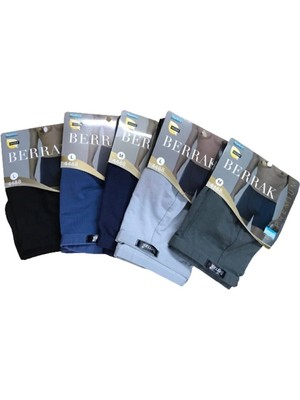 Berrak Erkek Karışık Renk 5'li Paket  Ince Lastikli Modal  Boxer Short 4488
