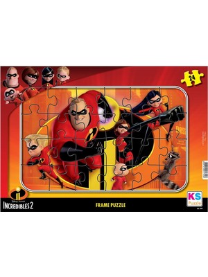 Trendy Pazars Inc 704 Incredibles 2 Frame Puzzle 24 Parça
