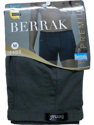 Berrak Erkek 5'li Paket 4488 Ince Lastikli Modal Erkek Füme Boxer Short