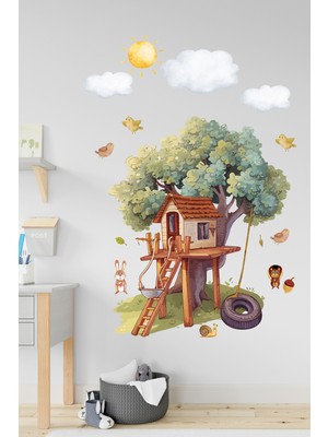 Esa Kids Odanızda Küçük Bir Dağ Evi! Esatoys Orman Evi ve Sevimli Hayvanlar Sticker Seti