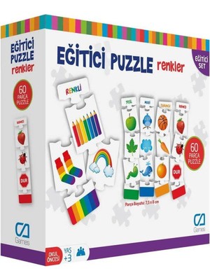 Trendy Pazars CA.5029 Eği̇ti̇ci̇ Puzzle Renkler