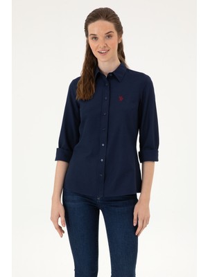 U.s. Polo Assn. Kadın Lacivert Gömlek Basic 50324791-VR033