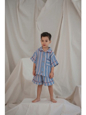Oh la la Koala For Little Ones Sunny Check Serisi Şortlu Alt Üst Takım