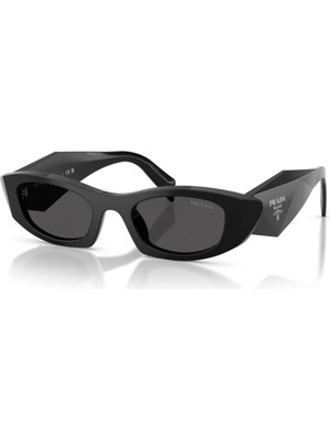 Prada PRB16S 16K08Z 50-21-145 Kadın Güneş Gözlüğü Siyah Çerçeve ve Gri Organik Cam ile Şık Tasarım