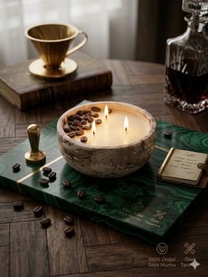 Viberia Vanicoffee Soya Mumu %100 Doğal Soya Wax El Yapımı Kahve Aromalı Muhteşem Bir Koku