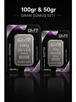 GMR 150 Gram Külçe Gümüş