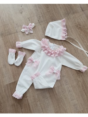 Tozpembebaby Pembe Firfirli Tulum