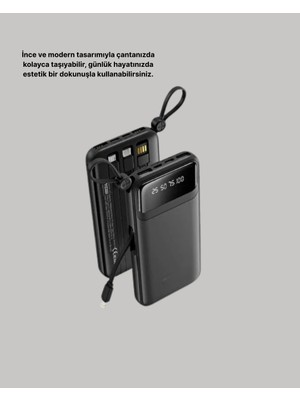 Laraheiser Taşınabilir 20.000 Mah Hızlı Şarj Powerbank 4 Çıkışlı