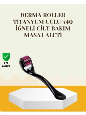 Laraheiser Titanyum Dermaroller 540 Iğne Cilt Onarım ve Kolajen Üretim Desteği