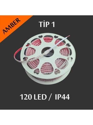 Erbay 220V 120 Ledli Şerit LED Amber Işık