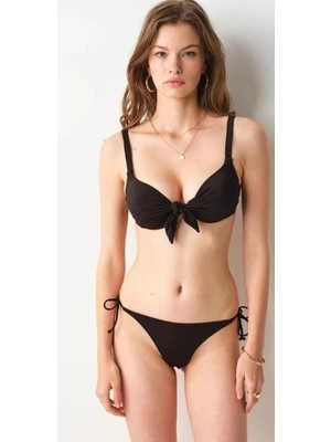 No Gossip Juju Brazilian Bikini Altı-Black