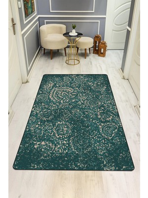 Dolce Mariee Vintage Desenli Dijital Baskı Kaymaz Taban Halı H0959