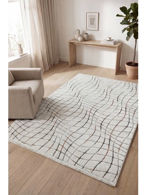 Colore Home Sunset Renkli Dokuma Krem Renk Halı Multi Kesme Yolluk Renkli Dört Mevsim Halı