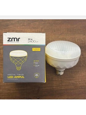 Zmr 30WATT 2400LM KRİSTALE27 6500 K Beyaz Işık LED Ampul 2'li