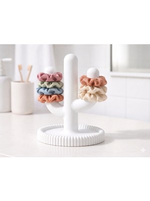 Kaktüs Şeklinde Saç Tokası Standı, 18 cm Kaktüs Saç Tokası Tutucu