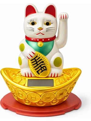 Enerjili Sallanan Şans Kedisi - Maneki Neko ALK4522