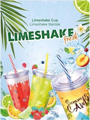 Ozcmax Cooll Lime Bardağı - Limeshake Bardak 600 ml