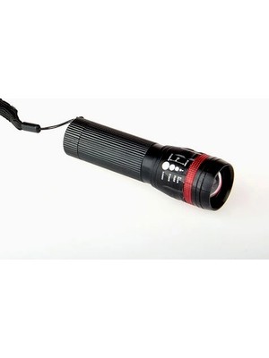 Selfbuysell Power Ledli ve Zoomlu 2 Km Menzilli Alüminyum El Feneri