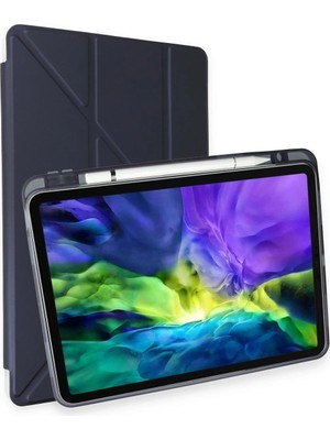 Zenvia Mey Ithalat®  iPad Pro 11 (2021) Kılıf Kalemlikli Hugo Tablet Kılıfı - Lacivert