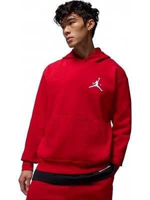 Nike Jordan Jumpman Fleece Pullover Hoodie Kırmızı Erkek Sweatshirt