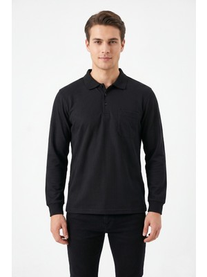 Dynamo Erkek Mevsimlik Polo Yaka Cepli Sweatshirt BGL-ST05366