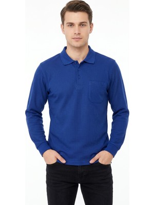 Dynamo Erkek Mevsimlik Polo Yaka Cepli Sweatshirt BGL-ST05366
