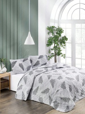 Forev Kapitoneli Çift Taraflı Pamuklu Çift Kişilik Pike Seti -  200X230- 50X70