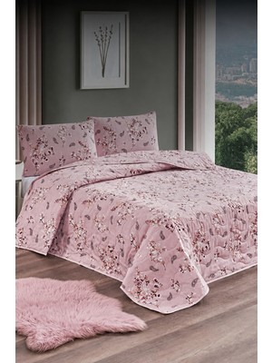 Forev Kapitoneli Çift Taraflı Pamuklu Çift Kişilik Pike Seti -  200X230- 50X70