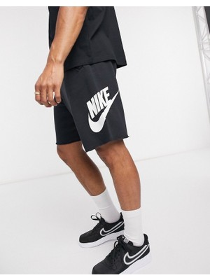 Nike Sportswear Sport Essentials French Terry Alumni Bol Kesim Siyah Erkek Spor Şort