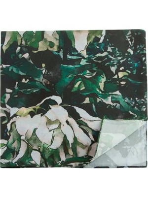 Bijuteri Net Çiçek Desenli Zr Şifon Fular 50*50 cm