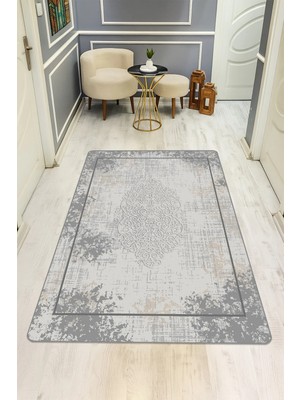 Dolce Mariee Modern Desenli Dijital Baskı Kaymaz Taban Halı H0731