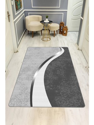 Dolce Mariee Modern Desenli Dijital Baskı Kaymaz Taban Halı H0903