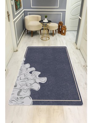 Dolce Mariee Modern Desenli Dijital Baskı Kaymaz Taban Halı H0955