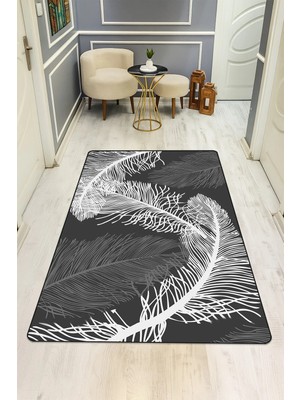 Dolce Mariee Modern Desenli Dijital Baskı Kaymaz Taban Halı H0957
