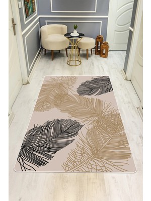 Dolce Mariee Modern Desenli Dijital Baskı Kaymaz Taban Halı H0899