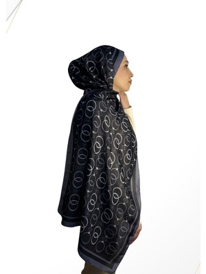 Lunara Scarf Lunara Zincir-Halka Desen Pamuk Şal