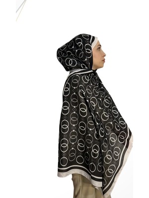 Lunara Scarf Lunara Zincir-Halka Desen Pamuk Şal