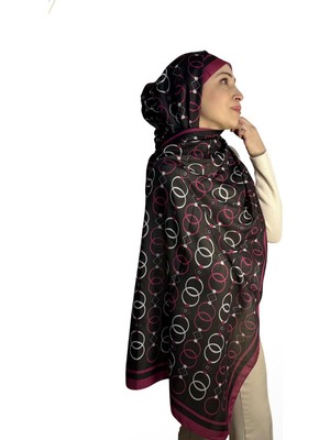 Lunara Scarf Lunara Zincir-Halka Desen Pamuk Şal
