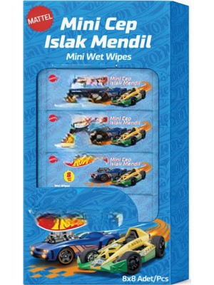 Popüler Sepet Islak Mini Cep Mendili 8'li