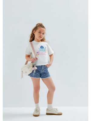 Mavi Polka Dot Mavi Jean Şort 7410655-A3339