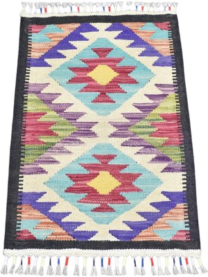 Zehra Abla Halı Yeni El Dokuma Farklı Cerit Yörükleri Meşhed Iran Yün Kilim 7297