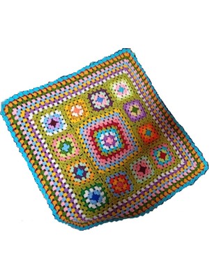 El Örgüsü Etnik Otantik Motifli Çok Amaçlı Örtü (45 x 45)