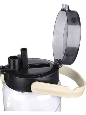 Hereveoyuncak Şeffaf Matara - 2000 ml - 67,6 Oz - Watermode Maatara