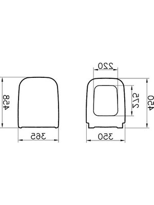 Cekar Store Vitra Shift 91003R-009 Yavaş Kapanır Klozet Kapağı, Duroplast, Beyaz